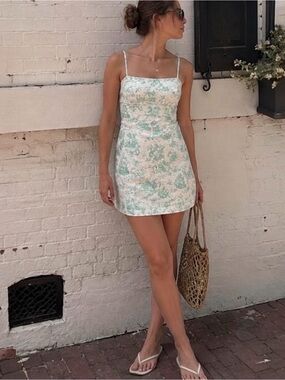 Avec Les Filles Sea Print Mini Dress Size 14